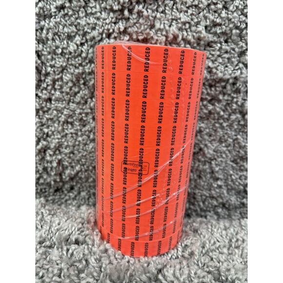 Flourescent Orange With Black Reduced Labels 10 Pack New - Picture 1 of 8